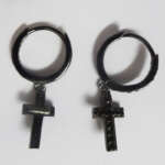 Orecchini a croce in argento 925 - Croce - Unisex