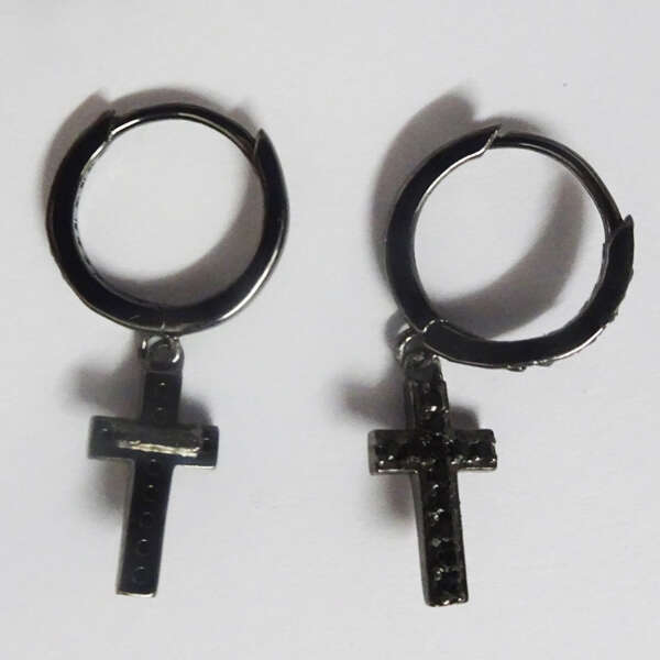 Orecchini a croce in argento 925 - Croce - Unisex