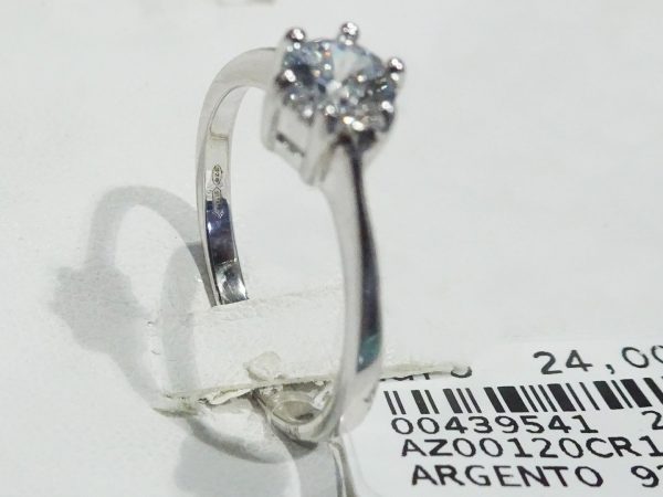 Anello in argento 925 - Nichel free - anallergico - Zircone