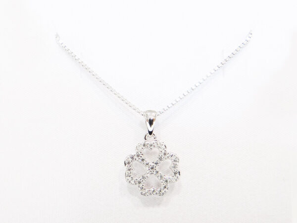 Collana in argento 925 - zirconi
