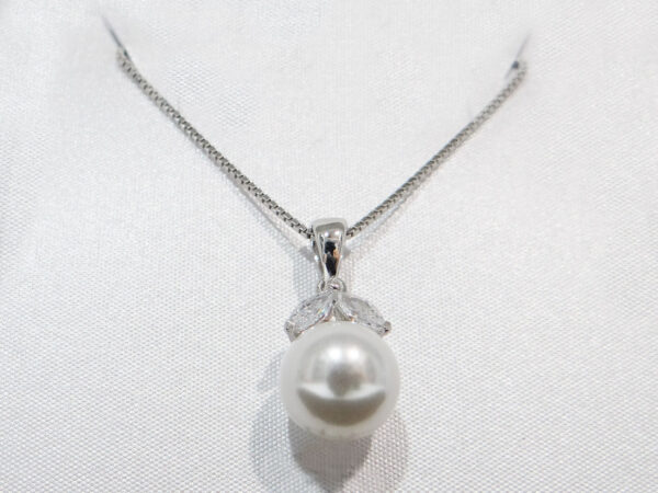 Collana in argento 925 - Perla e zirconi