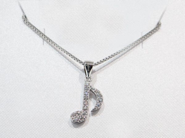 Collana argento 925 - Nota musicale