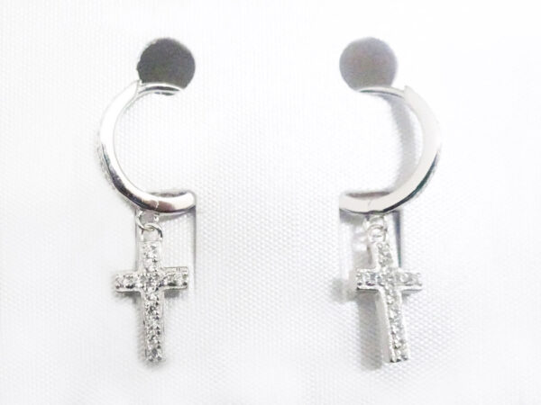 Orecchini in argento 925 - Nichel Free - anallergici - Croci con zirconi