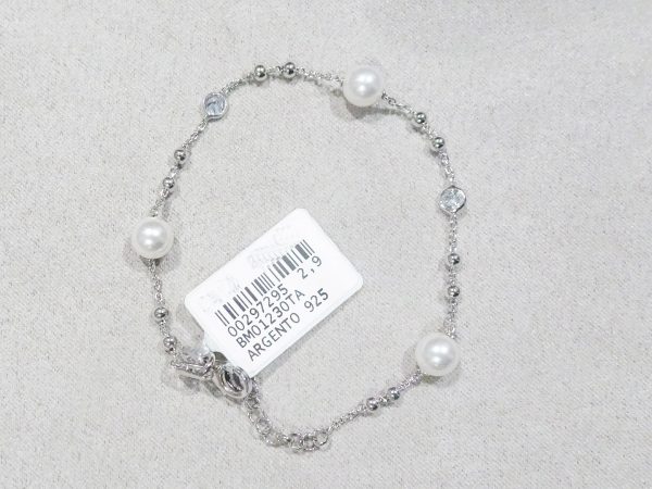 Braccialetto in argento 925 - Perle