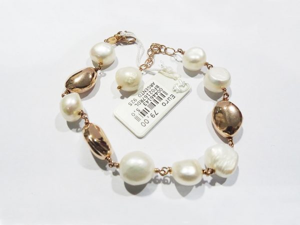 Braccialetto in argento 925 - Perle