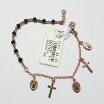 Braccialetto in argento 925 - Croci e Madonna