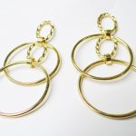 Orecchini in argento dorato